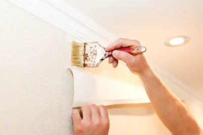 Pose de papier peint à Fixin — revêtements muraux et toiles de verre